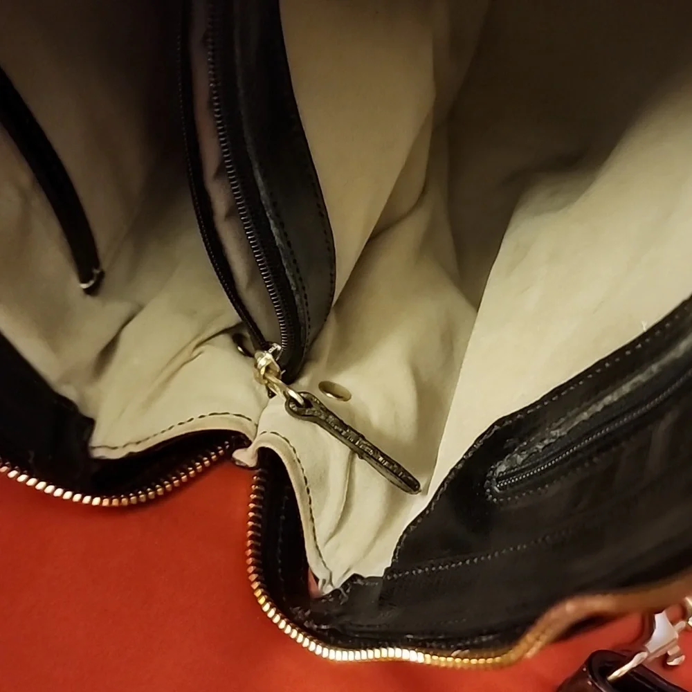 Authentic Brahmin Briefcase crossbody bag w matching wallet